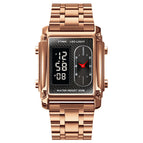 Pink-Gold / Steel Strap