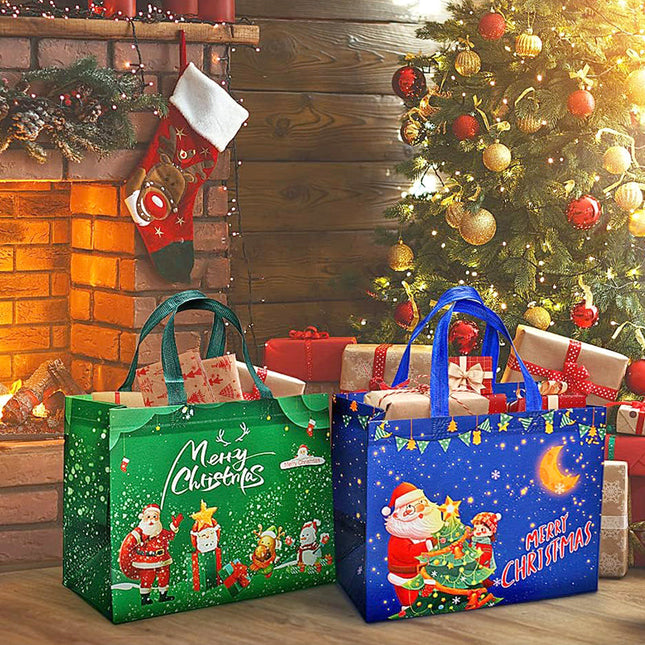♻️[Best Gift For Kids] ♻️🎁Halloween & Christmas Non-Woven Candy Tote Bag🎁