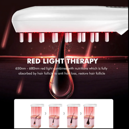 GlowGrow Pro™ -  6in1 LED Laser Comb Massager for Hair Growth OCU