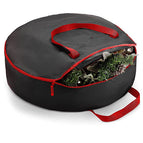 🏵️Wreath Bag / Black / L(Tree Storage Bag:122*38*51cm/Wreath Bag:60*18cm)