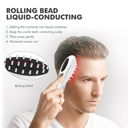 GlowGrow Pro™ -  6in1 LED Laser Comb Massager for Hair Growth