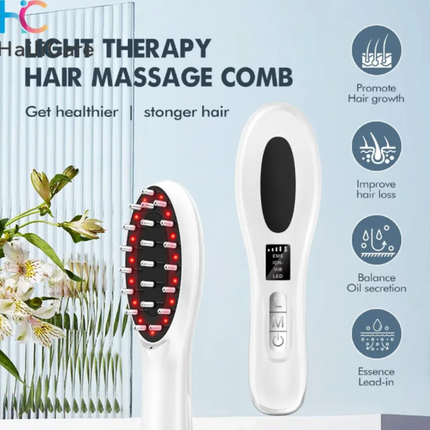 GlowGrow Pro™ -  6in1 LED Laser Comb Massager for Hair Growth