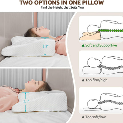 Ergorest™ - Slow Rebound Cervical Support Pillow