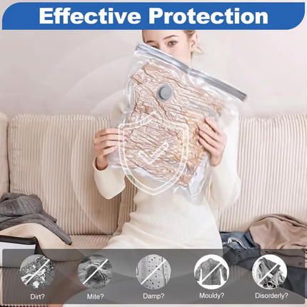 📦🔥50% OFF WHILE STOCKS LAST! 🔥 USB Electric Vacuum Sealer Bags - Save 80% Space, Reusable & Airtight for Food/Travel 🍖✈️