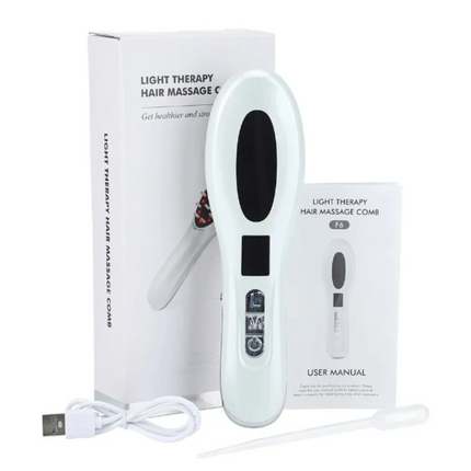 GlowGrow Pro™ -  6in1 LED Laser Comb Massager for Hair Growth OCU