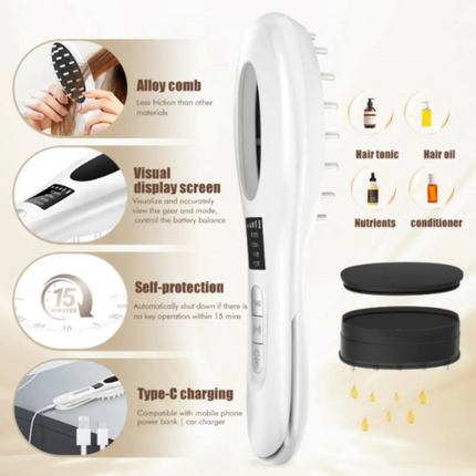 GlowGrow Pro™ -  6in1 LED Laser Comb Massager for Hair Growth OCU