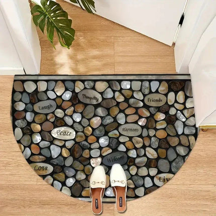 💖Spring Hot Sale 50% OFF💖Boho Style Semicircular Door Mat - Non Slip Soft Floor Carpet