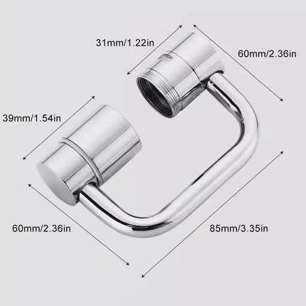 🚰 Upgrade Your Washing Routine✨ TTZZ 1440° Rotatable Faucet Aerator Extension - For Effortless, All-Angle Control!