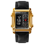 Gold / Leather Strap