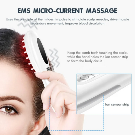 GlowGrow Pro™ -  6in1 LED Laser Comb Massager for Hair Growth OCU