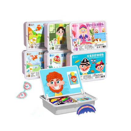 🎉50% OFF🎉 Magnetic Puzzle Dress-Up Game Children's Double-Sided Educational Toy Portable Preschool Learning Toy - While Supplies Last🔥