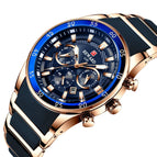 Rose Gold-Blue Dial