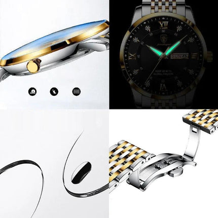 🎁Hot Sale 50% OFF⏳Men's Waterproof Luminous Calendar Quartz Watch