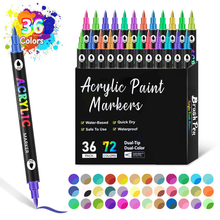 🌈Dual Tip Acrylic Paint Pen Marker