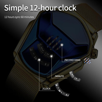 Luxury Mens Racing Sport Rhombus Watch