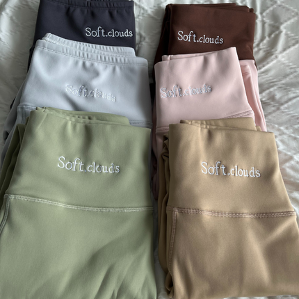 Basics Fleece Lined High Waist Skinny Soft Clouds Leggings MustPride®