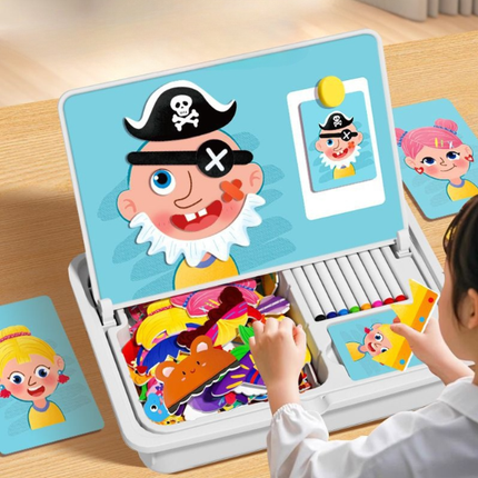 🎉50% OFF🎉 Magnetic Puzzle Dress-Up Game Children's Double-Sided Educational Toy Portable Preschool Learning Toy - While Supplies Last🔥