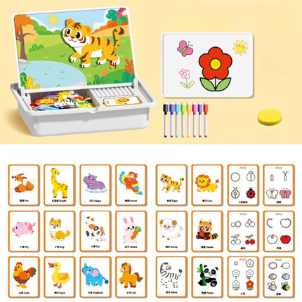 🎉50% OFF🎉 Magnetic Puzzle Dress-Up Game Children's Double-Sided Educational Toy Portable Preschool Learning Toy - While Supplies Last🔥