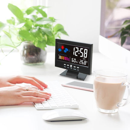 🌡️ 49% OFF NOW! ✨ Digital LED Weather Station - Temperature & Humidity Monitor with Forecast Display & Table Alarm Clock 📊⏰