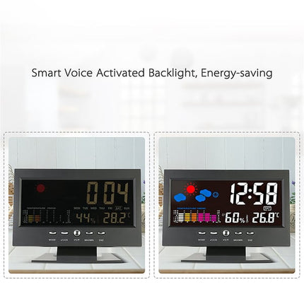 🌡️ 49% OFF NOW! ✨ Digital LED Weather Station - Temperature & Humidity Monitor with Forecast Display & Table Alarm Clock 📊⏰