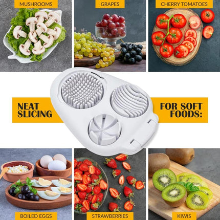 🔥Hot Sale 50% 0FF🔥Multifunctional 3-in-1 Egg Slicer