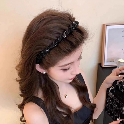 ✨✨Rhinestone Headband with Teeth for Women