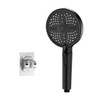 Black / Shower Head with Free Holder
