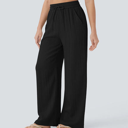 🔥LAST DAY SALE - 49% OFF🎁Lightweight Summer Linen Pants Solid Color Drawstring Casual Pants - Breathable & Skin-Friendly