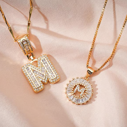 💍Last Day 50% OFF💍 Initial Letter Pendant Necklaces-Best Gift for your friends💝