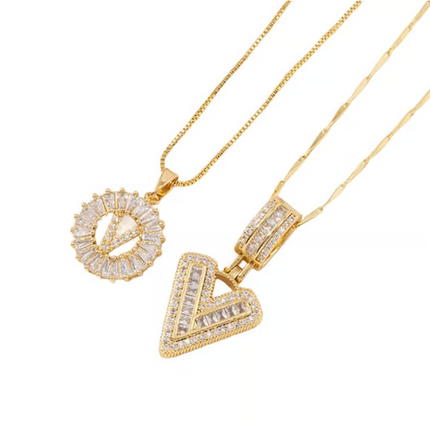 💍Last Day 50% OFF💍 Initial Letter Pendant Necklaces-Best Gift for your friends💝