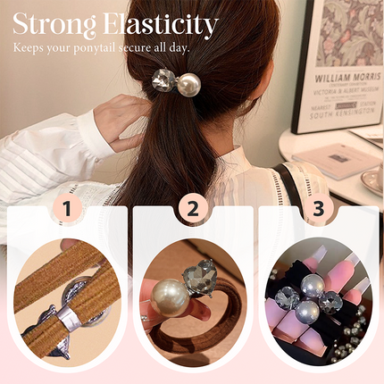 High-Elasticity Loop Hair Tie For Ponytails (50% OFF)