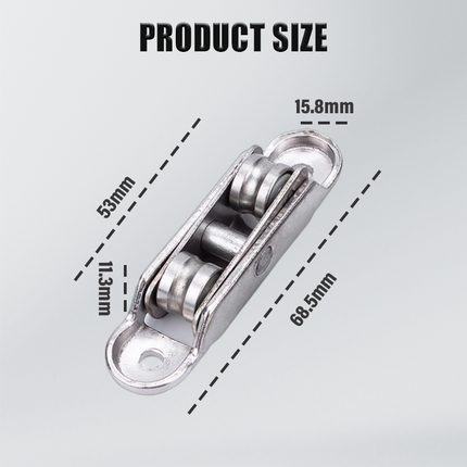 🎅 Hot Sale 49% OFF 🔥80/88 Zinc Alloy Pulley for PVC Windows & Doors