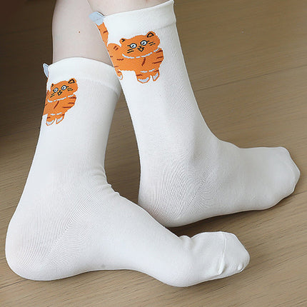 🔥Best Seller🔥Cute Cartoon Cat Crew Socks（50% OFF)