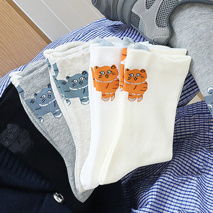 🔥Best Seller🔥Cute Cartoon Cat Crew Socks（50% OFF)