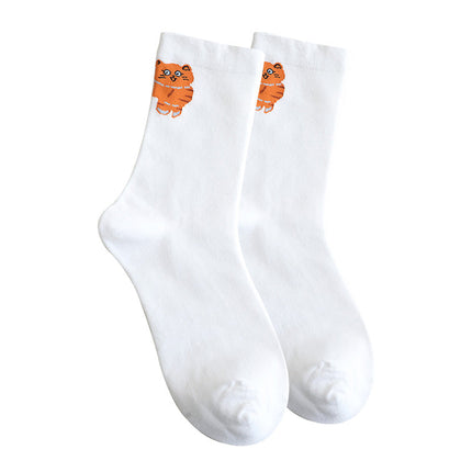 🔥Best Seller🔥Cute Cartoon Cat Crew Socks（50% OFF)