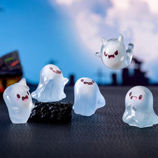 👻Cute Glow-in-the-Dark Mini Ghost Figurines (50% OFF)