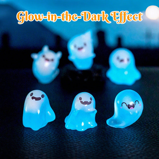 👻Cute Glow-in-the-Dark Mini Ghost Figurines (50% OFF)