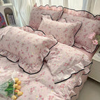 Pink Flower / 1.2m (Single) - 150x200cm(Duvet Cover)