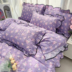 Purple Flower / 1.2m (Single) - 150x200cm(Duvet Cover)