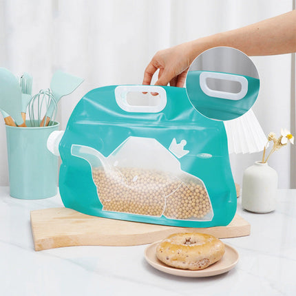 Moisture-Proof Reusable Food Storage Bags With Handle