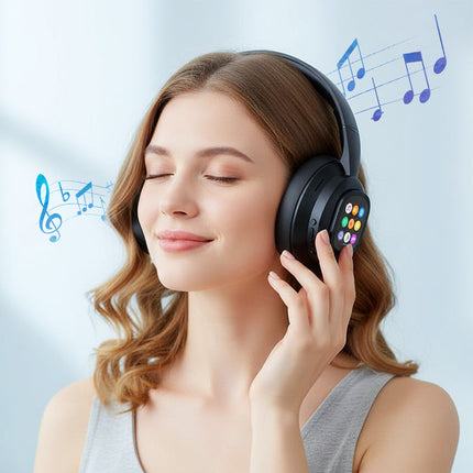 🎧 50% OFF NOW! ✨ AI Bluetooth Headphones - Smart LCD Display & Voice Assistant with Premium Sound Quality for Music & Calls 📱✨