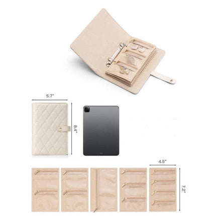 Elegant Portable Checkered Jewelry Storage Bag（50% OFF）