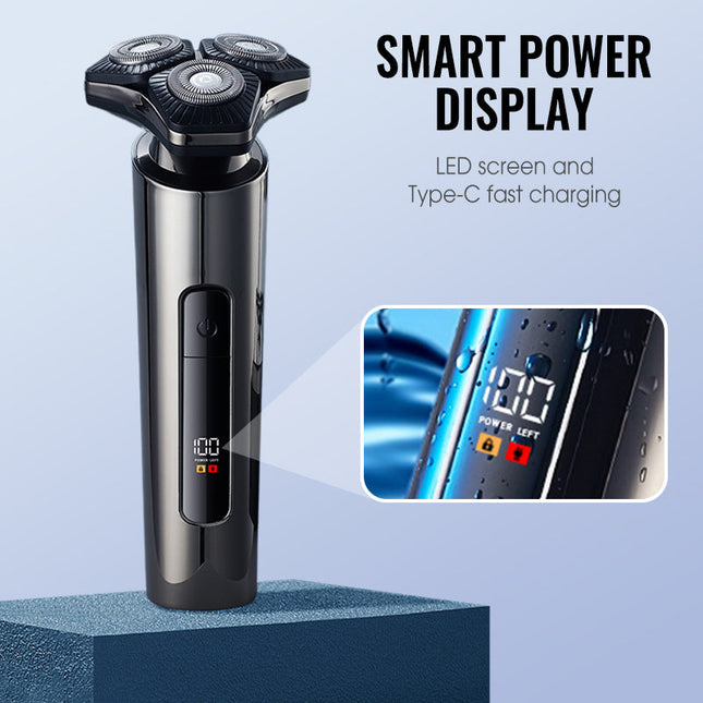 Multi Functional Electric LED Display 3-Blade Razor for Men（50% OFF）