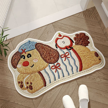 Absorbent Woven Bath Mat with Non-Slip Bottom（50% OFF）