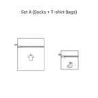 Set A (Socks + T-shirt Bags)