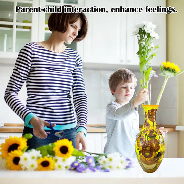 3D DIY Puzzle Flower Vase