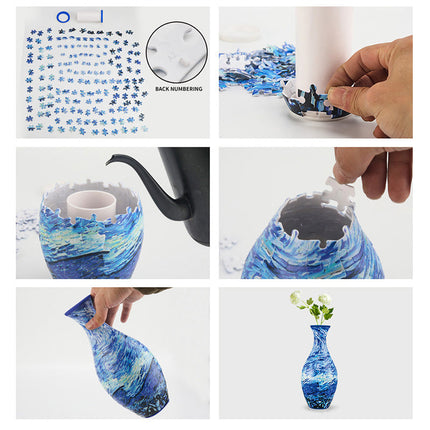 3D DIY Puzzle Flower Vase