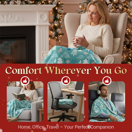 Cozy Christmas Throw Blanket