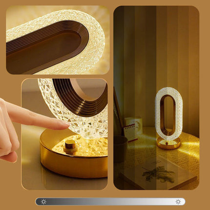 Stylish Rechargeable Touch Bedside Nightlight Set