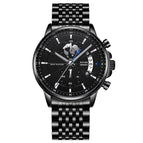 Black Case - Black Dial - Steel Band